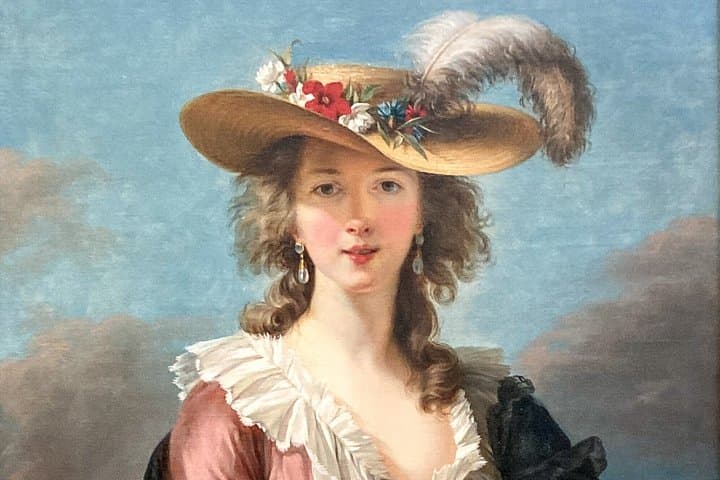 Élisabeth Louise Vigée Le Brun, portraitist and businesswoman - self-portrait detail