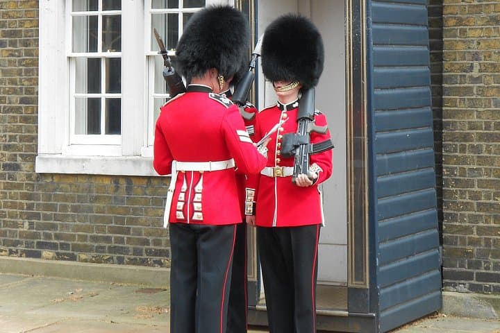 sentry guards at their post