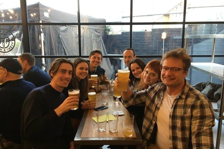 Beer at the brewery