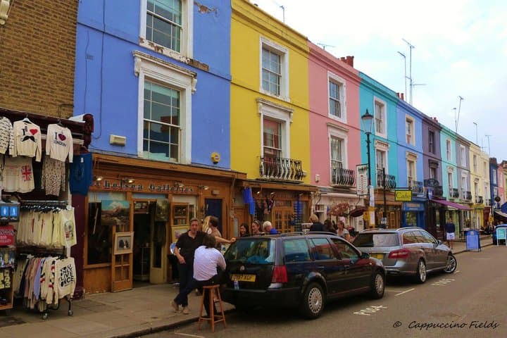 Portobello Road : Notting Hill’s iconic pastel streets and classic market-town charm.