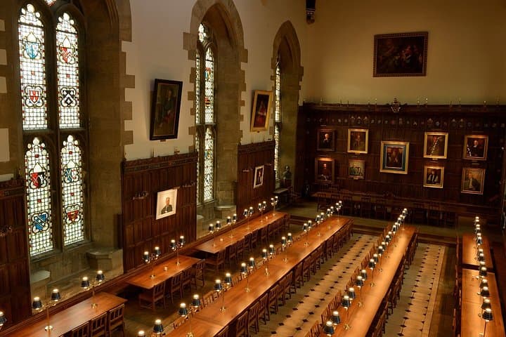 New college approved photo - the hall which Warner Bros was declined to film in