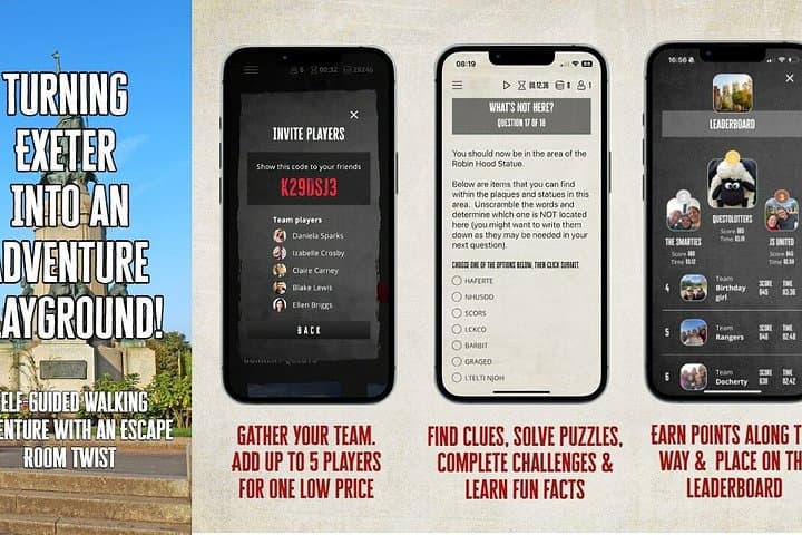 Exeter Self Guided Treasure Hunt & Outdoor Exploration Game