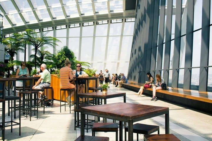 Sky Garden Early Access Ticket with Pastry and Hot Drink