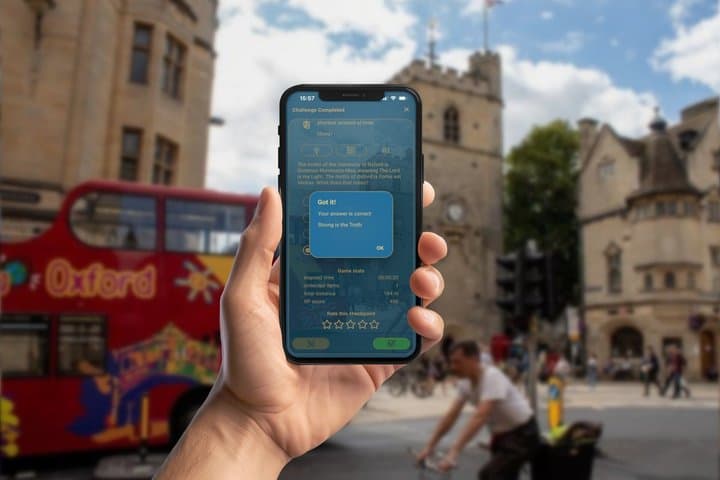Oxford Exam GPS App Walking Tour Mobile Game