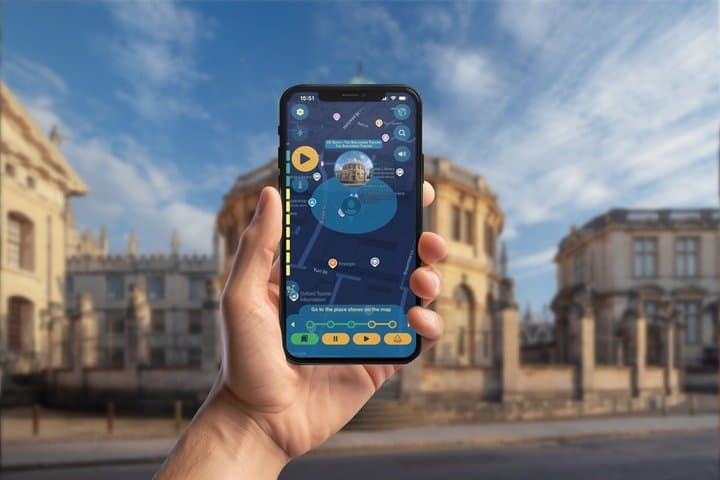 Oxford Exam GPS App Walking Tour Mobile Game