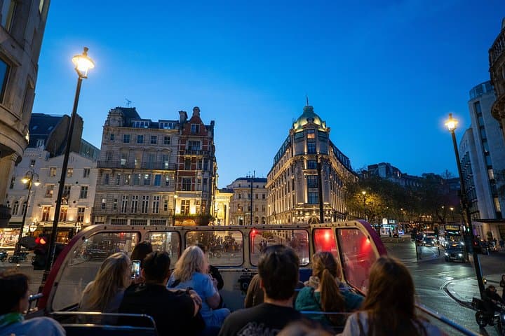 London Vintage Open Top Bus Night Tour with Live Guide