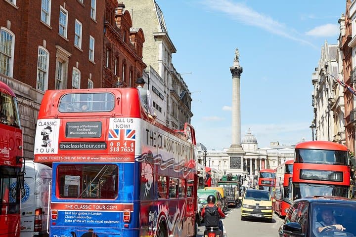 London Vintage Open Top Bus Tour with Live Guide