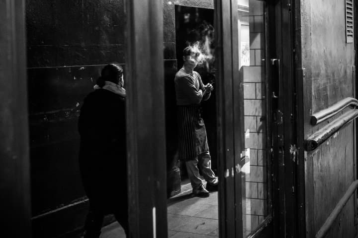 Evening street photography