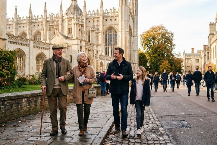 Private Family Heritage Walking Tour in Cambridge