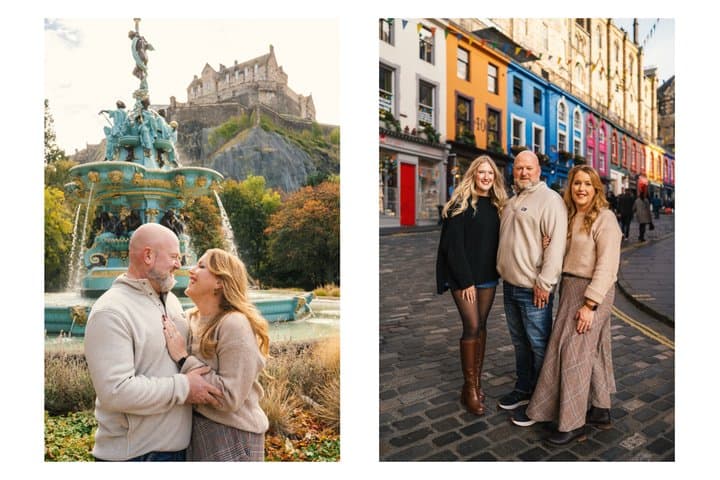 Edinburgh Photoshoot for Couples, Families & Solo Travellers