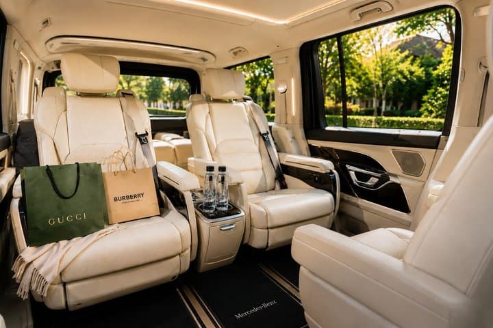 Bicester Village: Luxury Mercedes Minivan Disposal from London