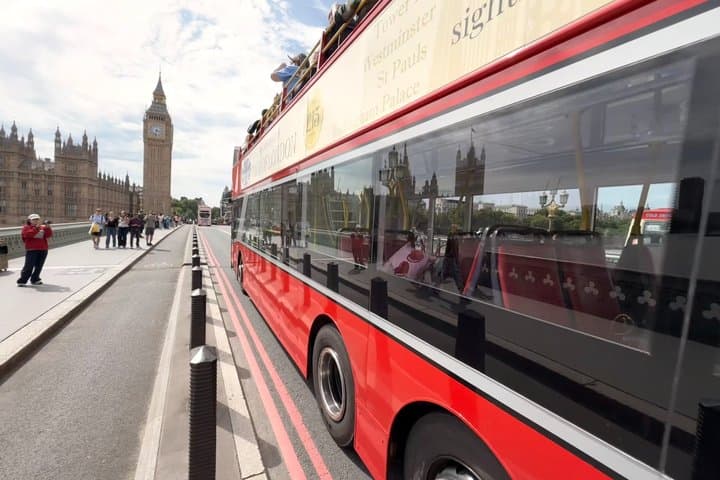 London Open Top Sightseeing Bus Tour with Live Guide
