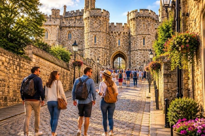Windsor Castle: Private Chauffeured Luxury Minivan from London