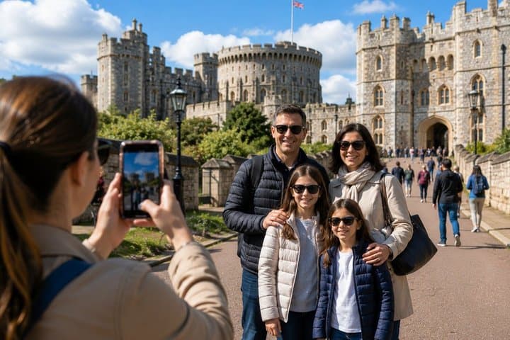 Windsor Castle: Private Chauffeured Luxury Minivan from London