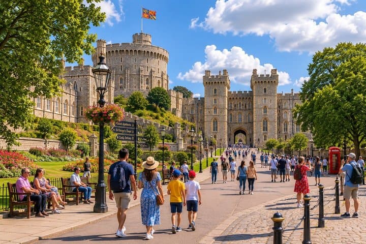 Windsor Castle: Private Chauffeured Luxury Minivan from London