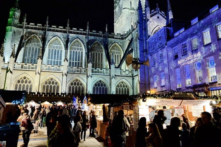 Bath Christmas Market with Optional Roman Baths Entry