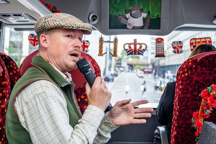 London Sightseeing Bus Tour with Traditional Fish & Chips