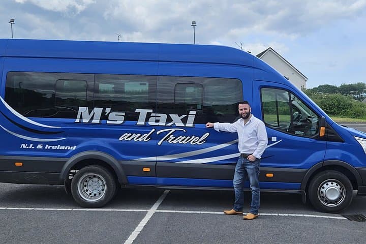 Transport from Belfast to Dublin Airport for up to 16 passengers