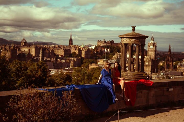 Edinburgh Flying Dress Photoshoot
