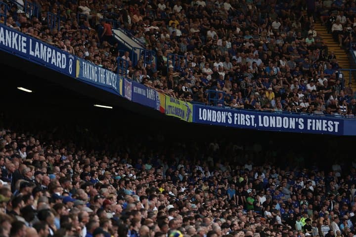 Chelsea Football Match at Stamford Bridge Stadium
