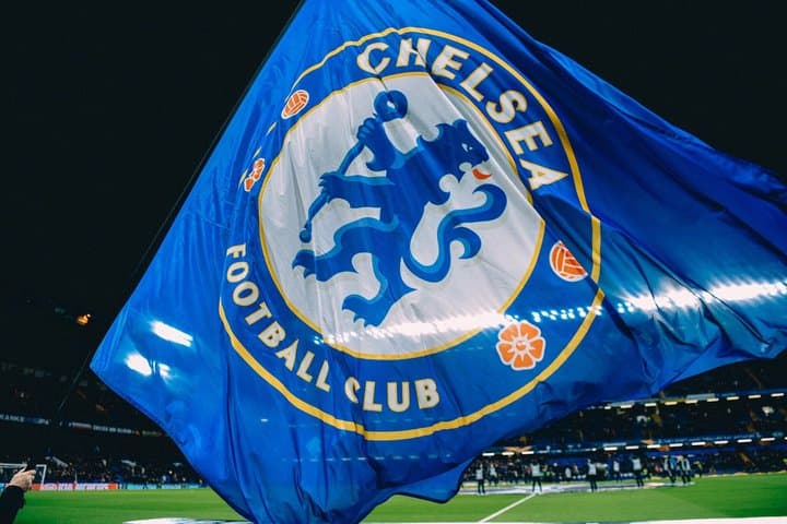 Chelsea Football Match at Stamford Bridge Stadium