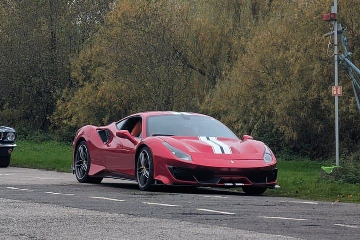 Ferrari 488 in 6 Lap Experience at Castle Combe Wiltshire