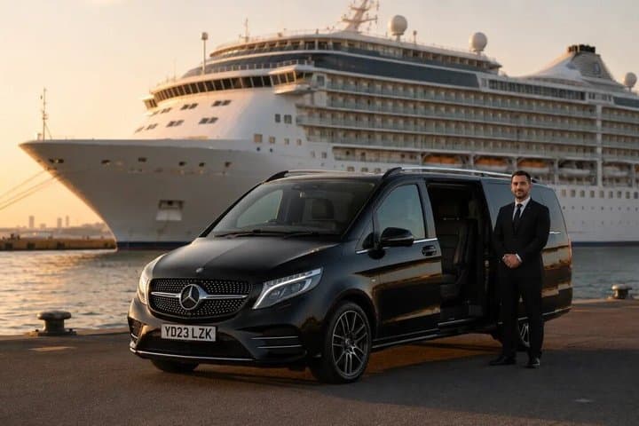 Private Heathrow to Southampton Cruise Transfer Mercedes V Class