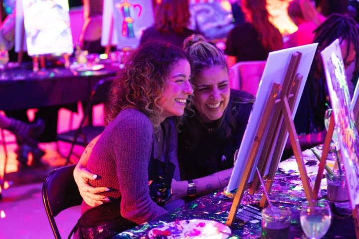 Sip & Paint in the Dark with Bottomless Wine