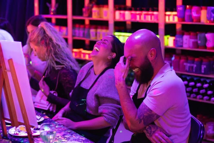 Sip & Paint in the Dark with Bottomless Wine