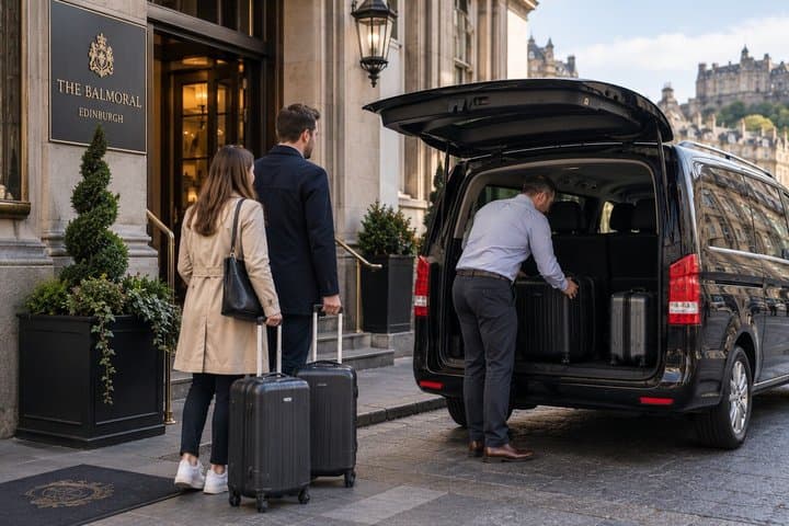 Edinburgh Train Station Transfer to and from Your Hotel