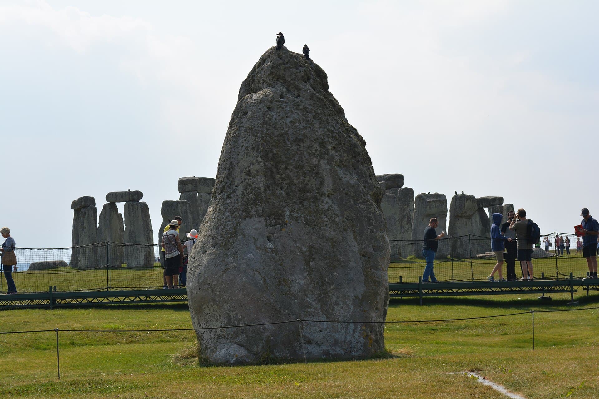 Stonehenge seen from the Heel Stone on Salisbury Plain