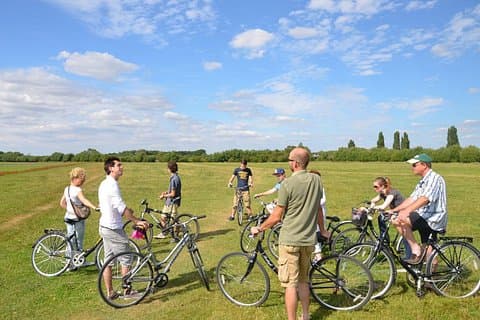 On the bikes