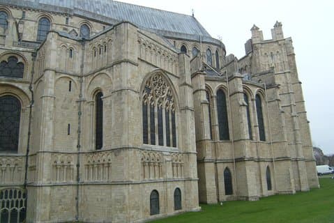 The fantastic East end of Canterbury Cathedral