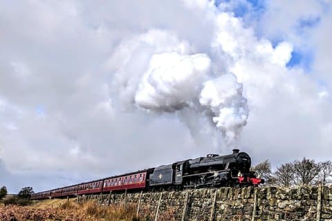 Steam Train through the Moors