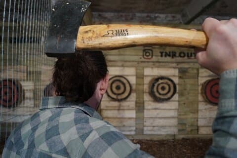 30 Minute Axe Throwing Experience in Llangollen