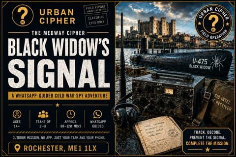 Black Widows Signal Interactive Outdoor Puzzle