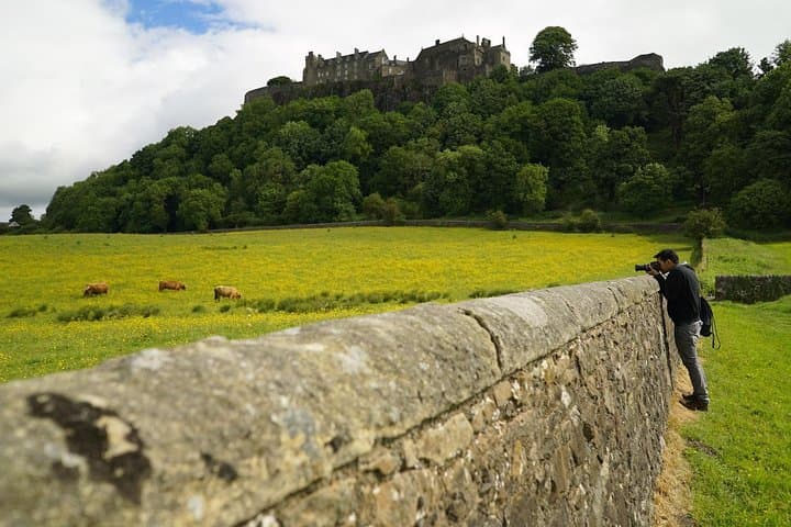 Stirling castle views away from the crowds.