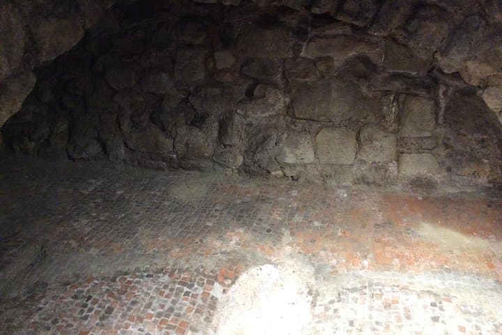 The floor of an old Roman house