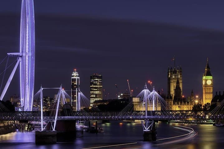 London at night