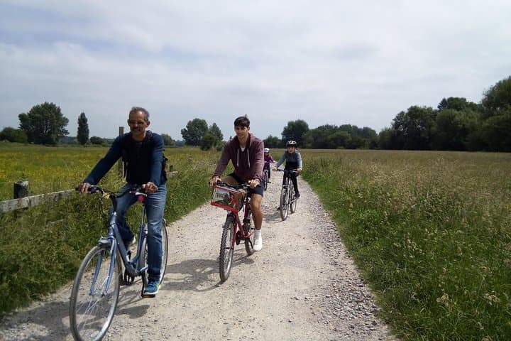 Cycling from Port Meadow to Binsey village here