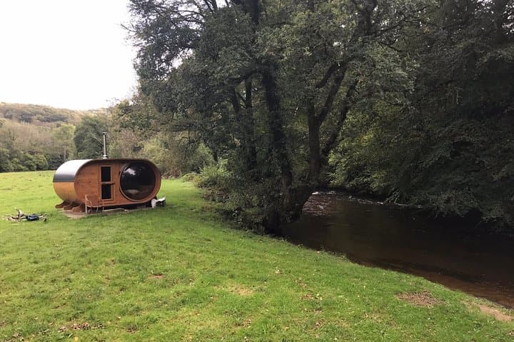 Forest Wood Fired Sauna & Cold Water River Swim