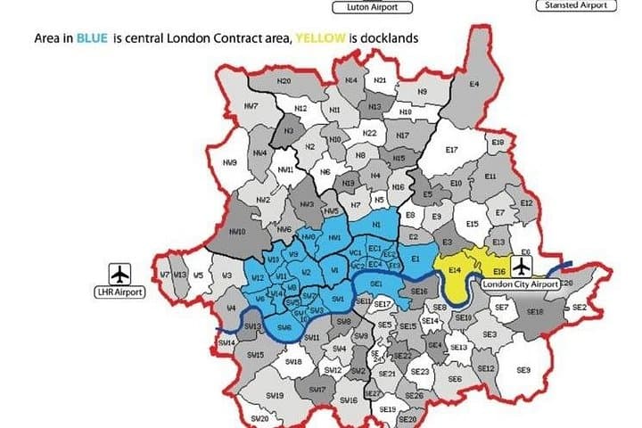 Private Southend Departure Transfer - London City Centre to Airport