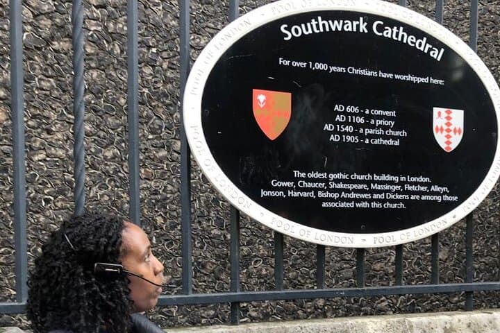 Outside Southwark Cathedral