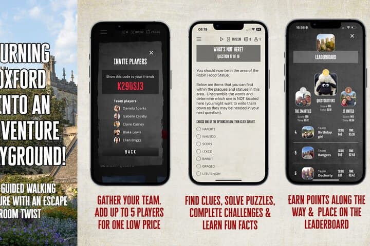 Oxford Self Guided Treasure Hunt & City Exploration Game