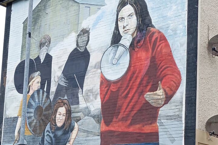 A Bogside Mural featuring Bernadette Devlin