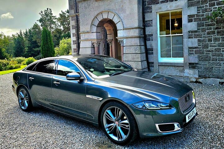 Jaguar XJ Autobiography - up to 3 passengers and 2 large suitcases.