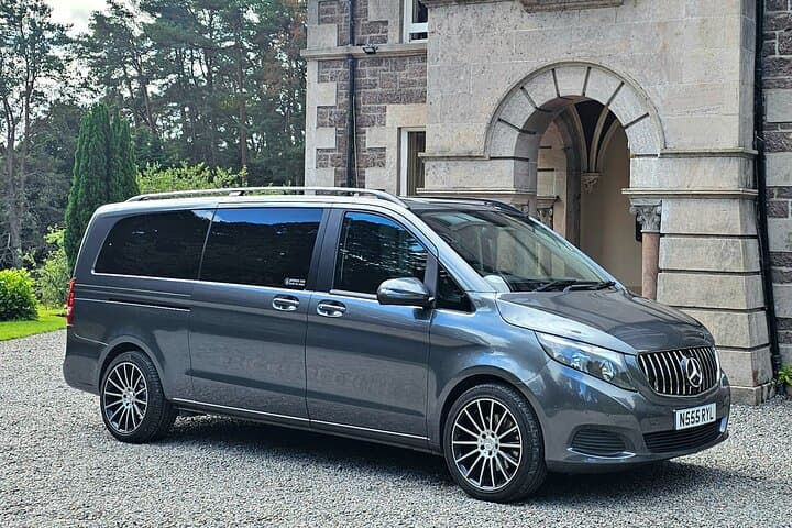 Mercedes V-Class up to 7 passengers and 7 large suitcases.