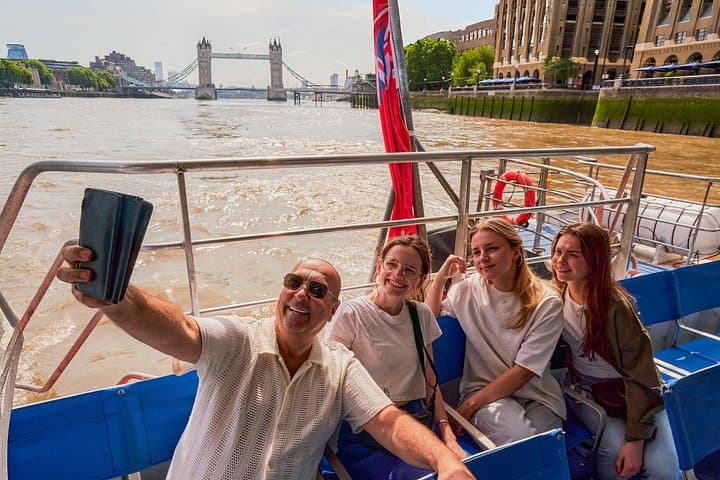 Travel along the River Thames by boat - The best way to see London's many bridges and iconic skyline.