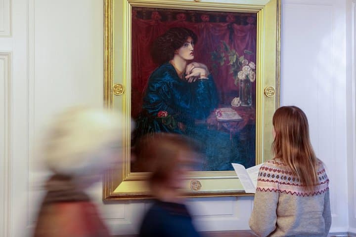 Vistors enjoying the Art in the White Room