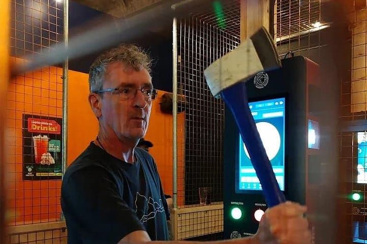 High Tech Axe Throwing Fun at The Axe Factor